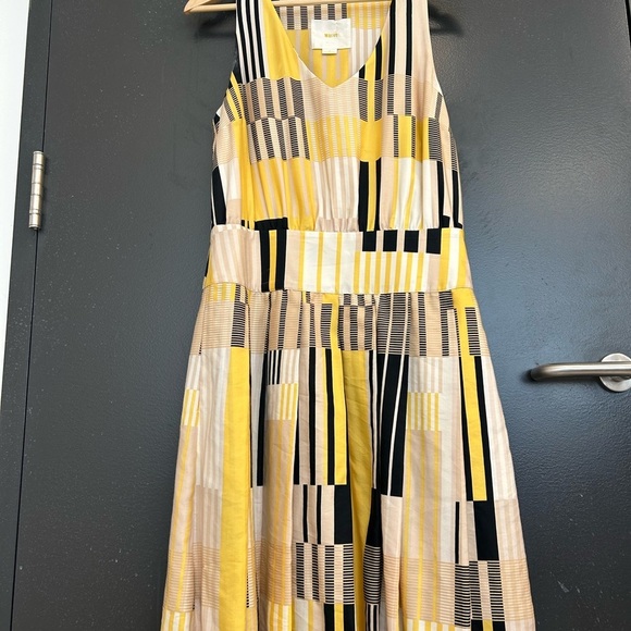 Maeve (Anthropologie) S silk cotton pleated dress- excellent condition - Picture 2 of 13